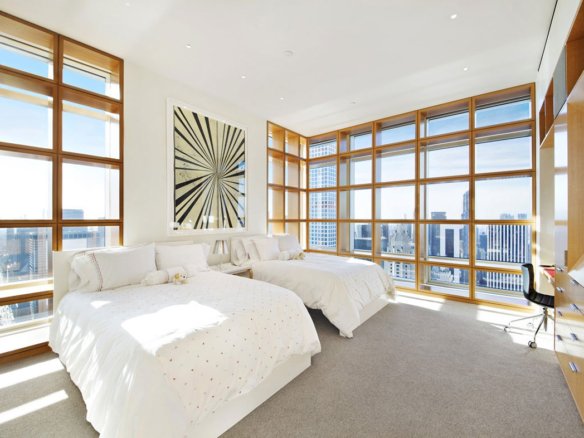 Luxury apartment bay view