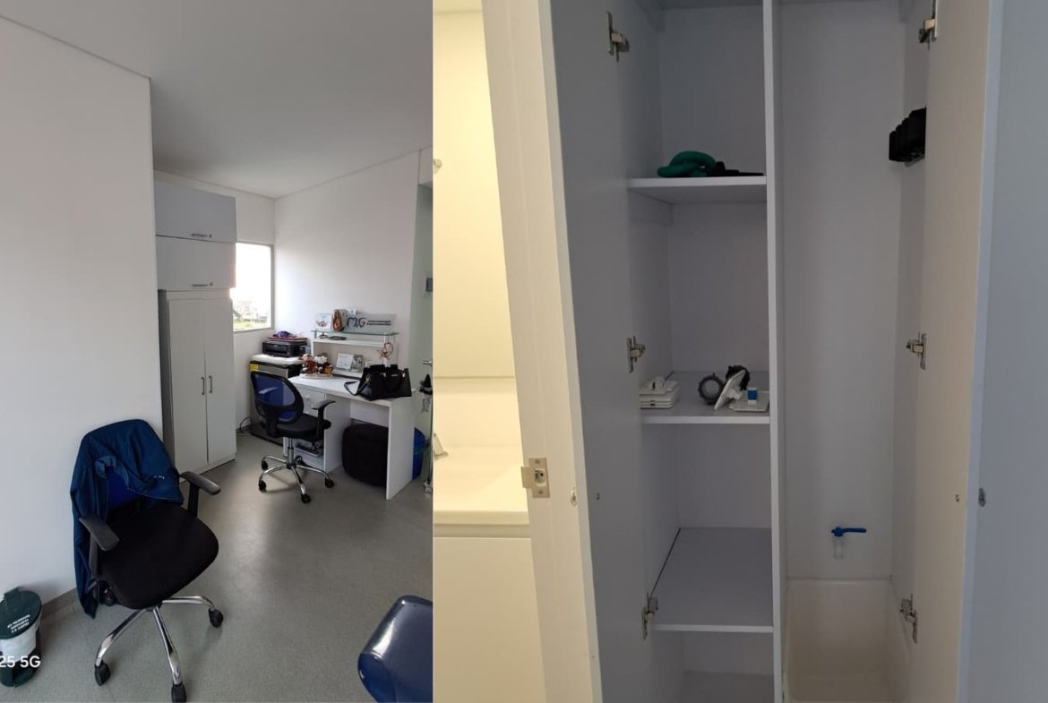 Arriendo Consultorio con Vista a Cerros Orientales en Santa Barbara 27,58m2.