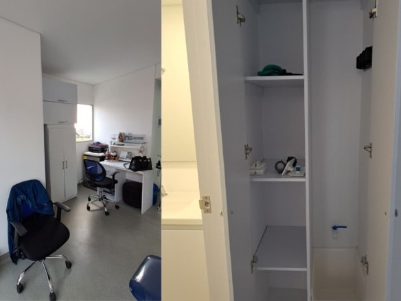 Arriendo Consultorio con Vista a Cerros Orientales en Santa Barbara 27,58m2.